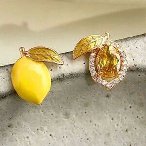 Anthropologie Lemon Earrings